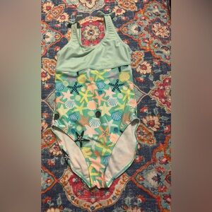 Cat & Jack Kids' Seashells One Piece Swimsuit